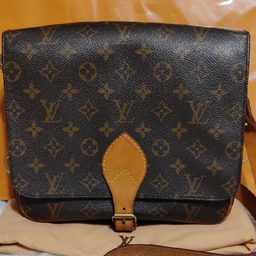 (#9) SALE! Louis Vuitton Brown Monogram Cartouchiere GM Crossbody Bag/DB - Picture 2 of 16